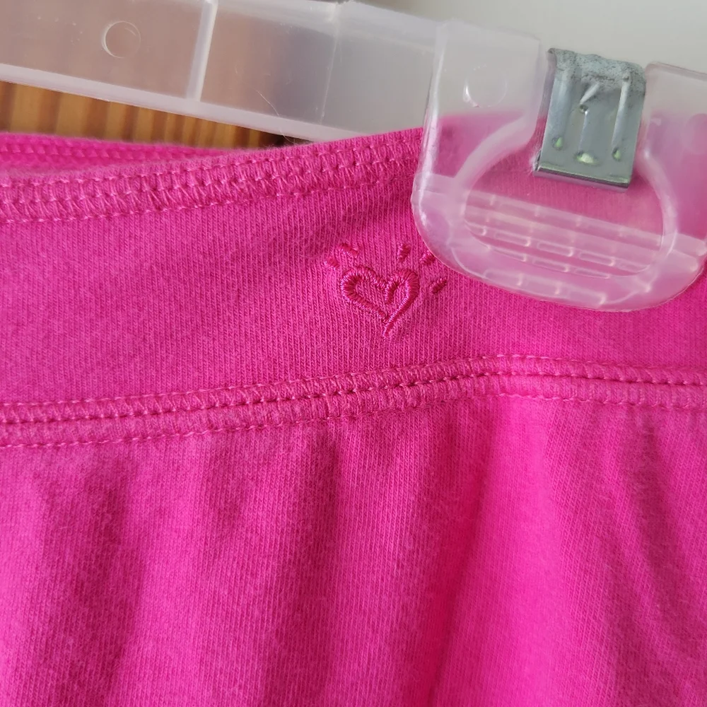 Justice Girls fushia hot pink crop legging capri 10